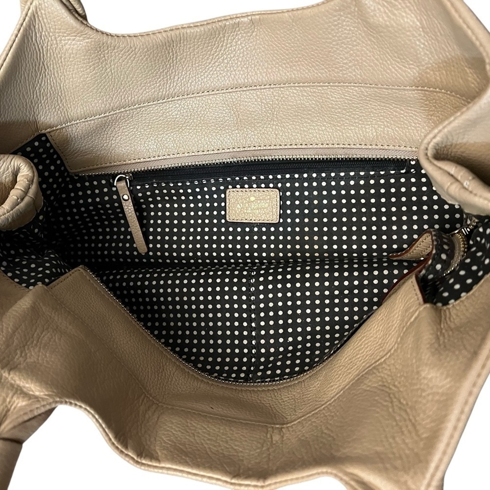 KATE SPADE Berkshire Rd “Baxter” light taupe beige handbag bag purse - Picture 3 of 4